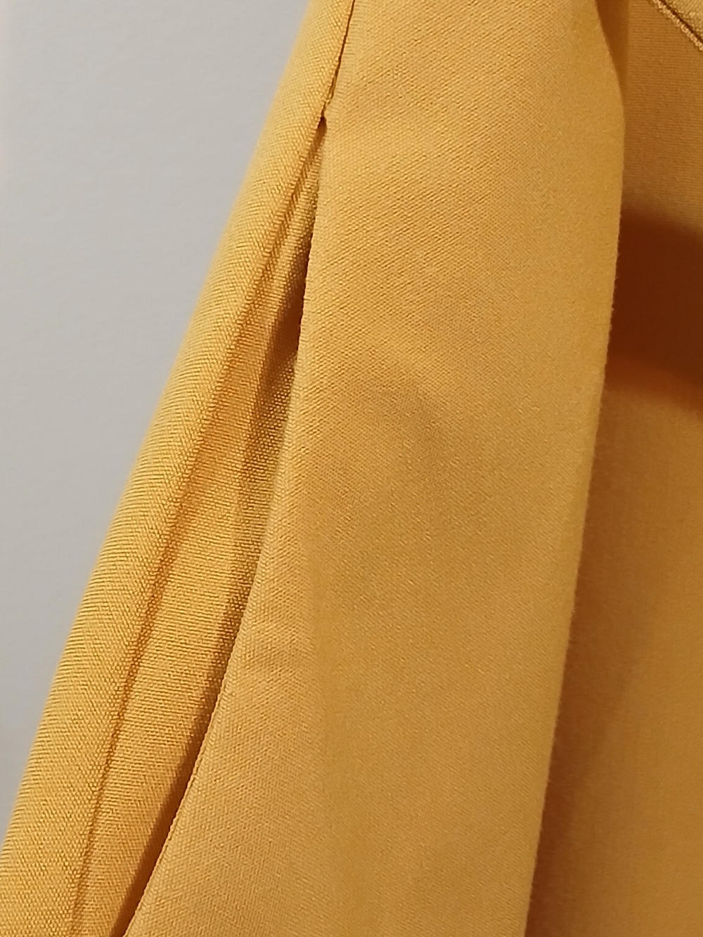 Mustard Yellow Sleeveless Shirt Midi Dress w/ Button Front & Waist Belt size 12 - Picture 5 of 7